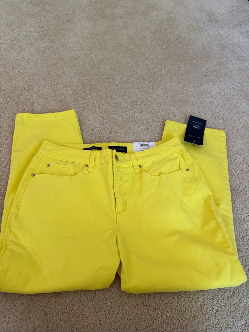 Charter Club Bright Yellow Women’s Jeans